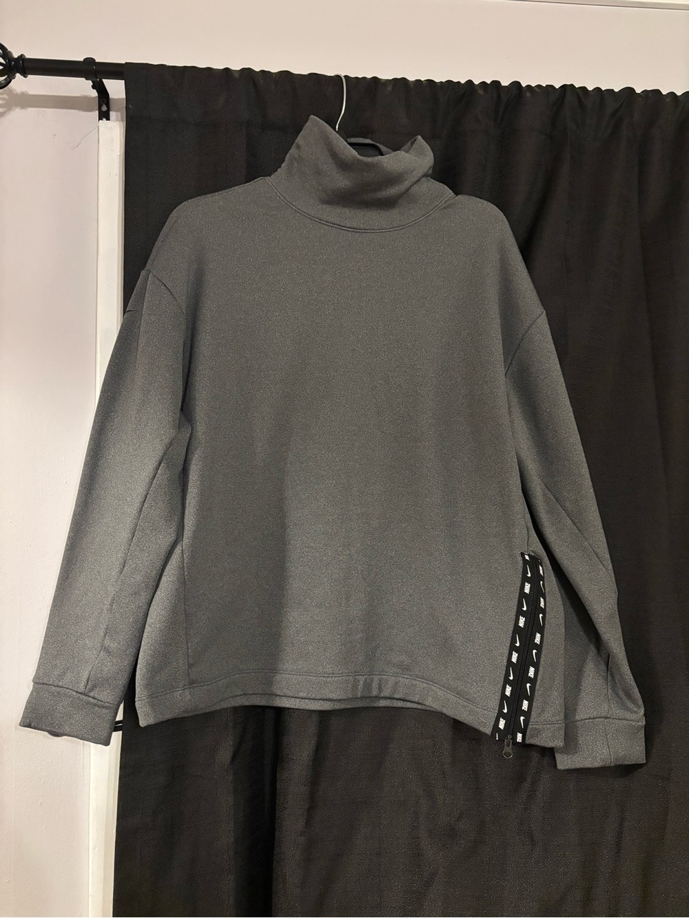 Classic Nike Women's Gray Turtleneck Sweater